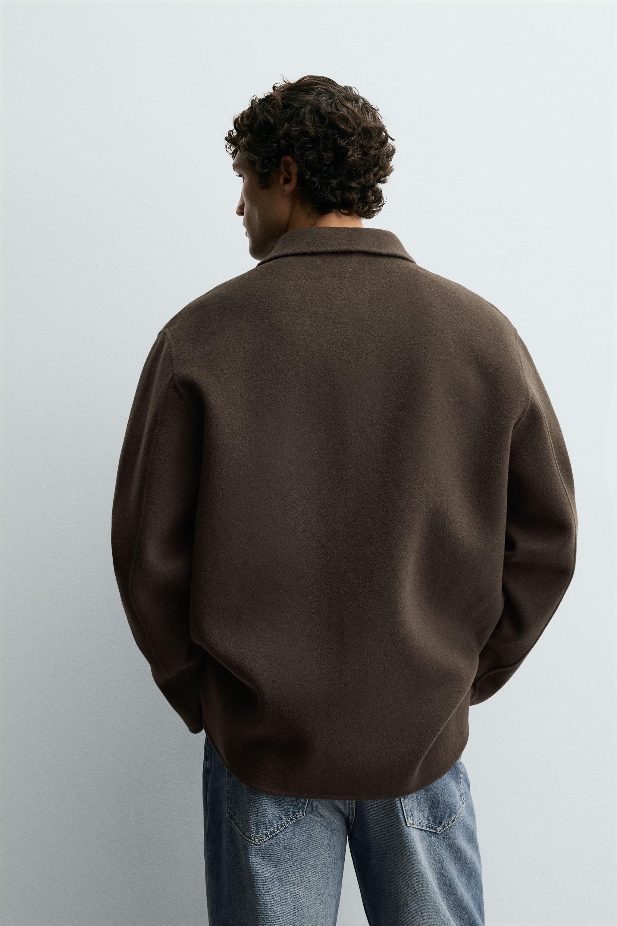 WOOL POCKET OVERSHIRT