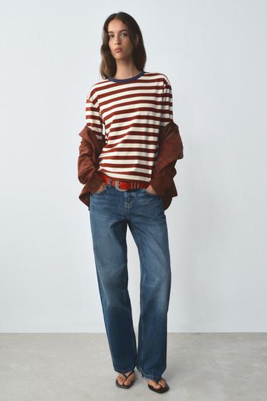 CAMISETA RAIAS ANCHAS - Raias de Zara