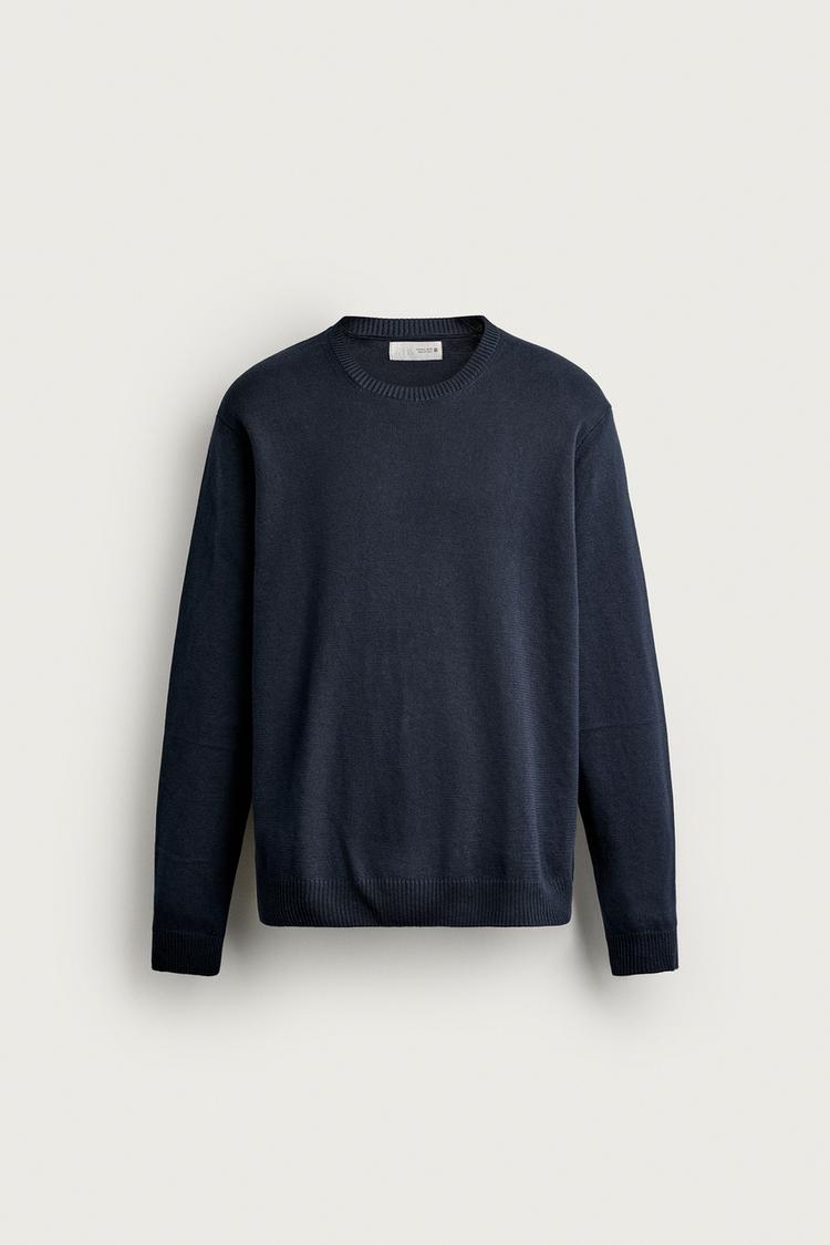 TEXTURED COTTON JUMPER