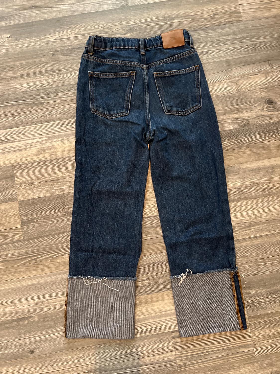 STRAIGHT CONTRAST JEANS - Image 4