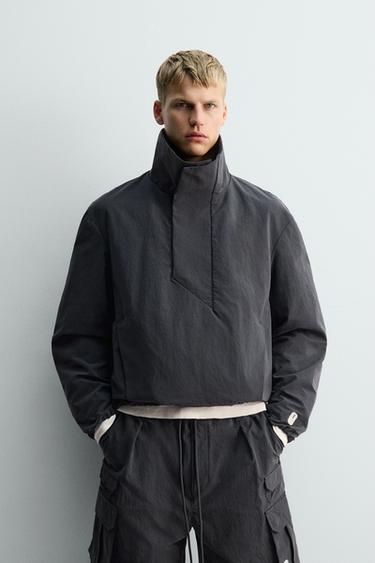 SR_A TECHNICAL POUCH POCKET JACKET - Charcoal grey by Zara