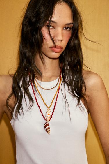 LOT DE 3 COLLIERS FANTAISIE COQUILLAGES - Multicolore de Zara - Image 0