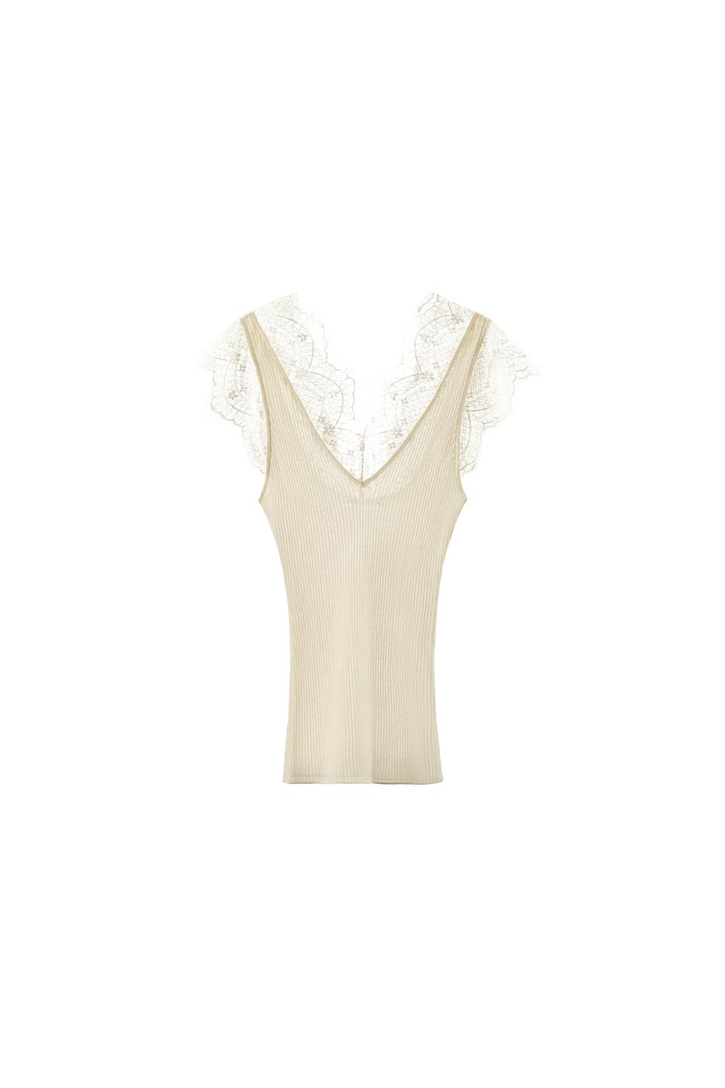 LACE KNIT TOP - image 3