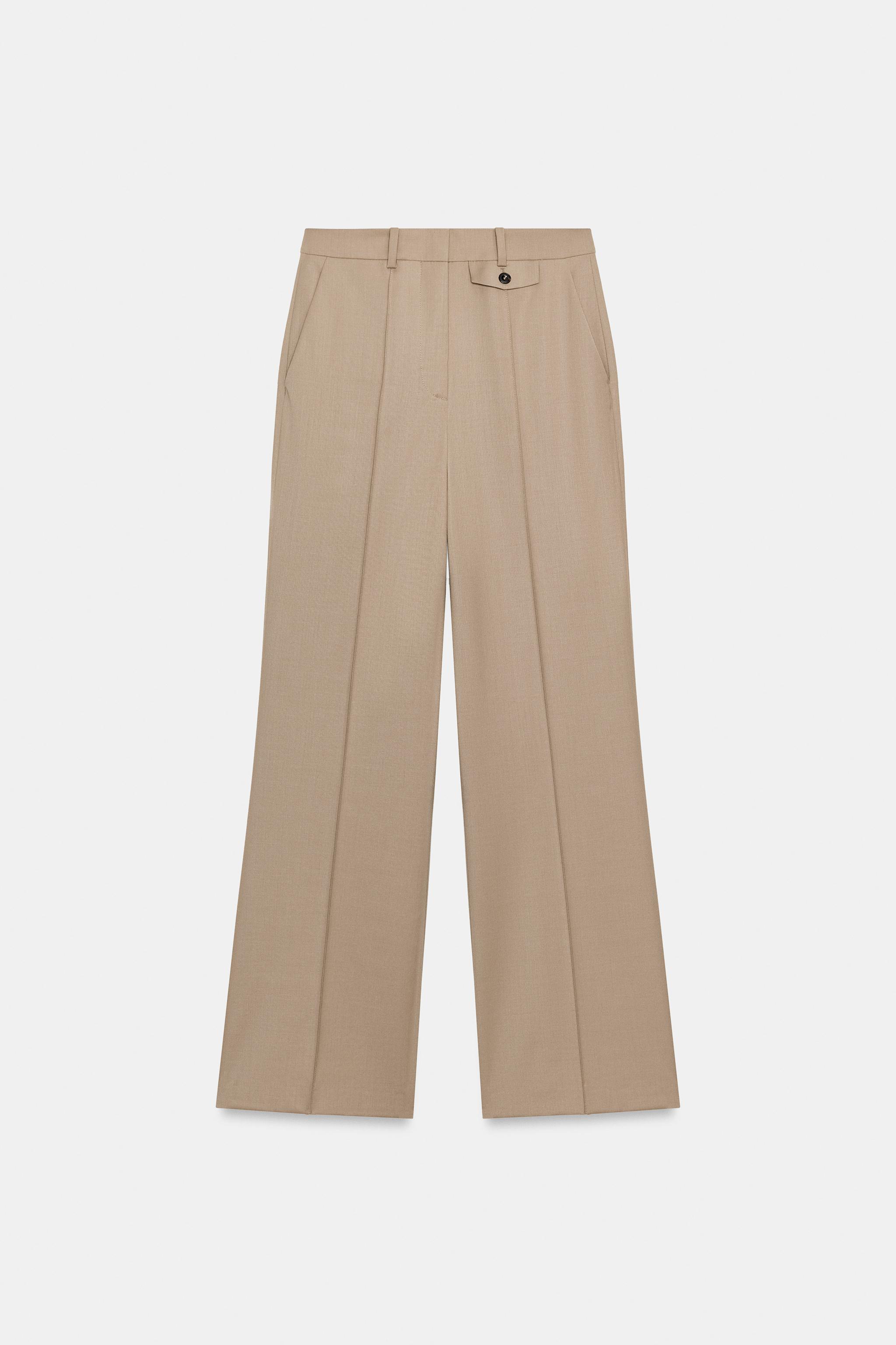 ZW COLLECTION STITCHED-CREASE PANTS