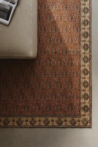 REVERSIBLE COTTON RUG - Multicoloured by Zara