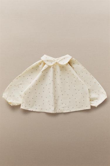 CHEMISE BÉBÉ MINI-FLEURS - Blanc cassé de Zara - Image 4