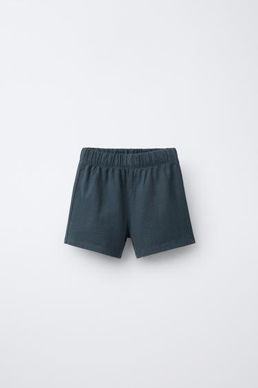 PLAIN POLO SHIRT AND JOGGING BERMUDA SHORTS SET - Blue by Zara - Image 4