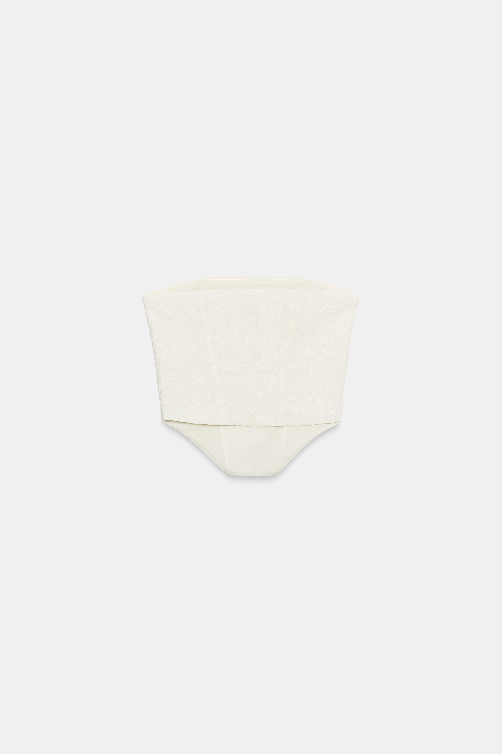 TEXTURED CORSET TOP