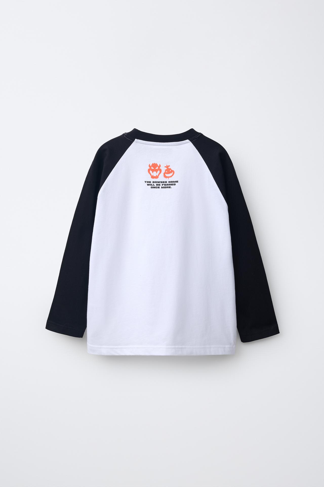 MARIO BROS ™ © NINTENDO PRINT T-SHIRT — Black / White