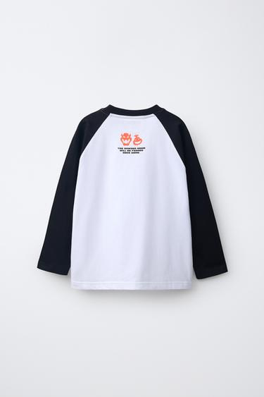 MARIO BROS ™ © NINTENDO PRINT T-SHIRT — Black / White 2