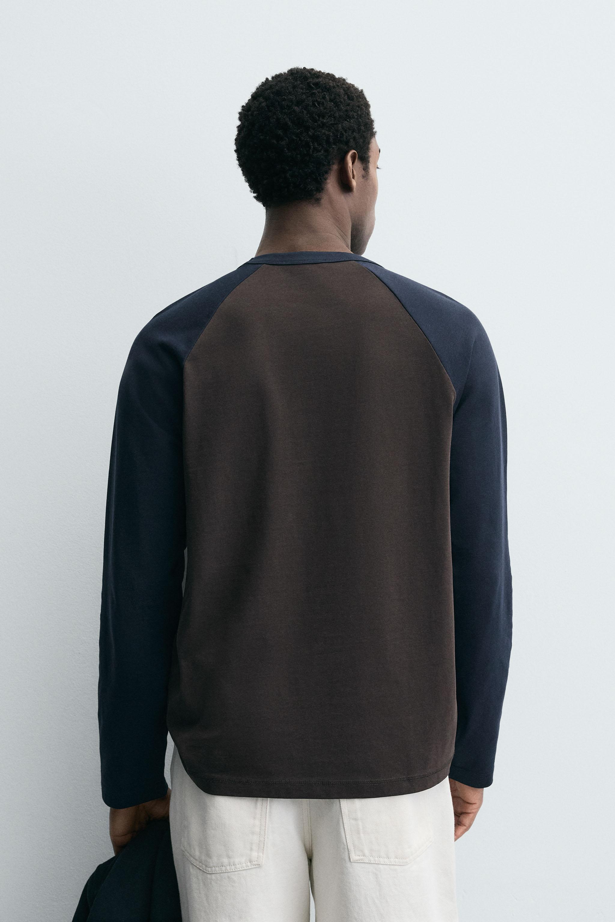 T-SHIRT COLOR BLOCK À MANCHES RAGLAN