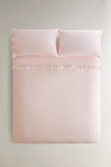 RUFFLE DUVET COVER - Pink by Zara - Image 0