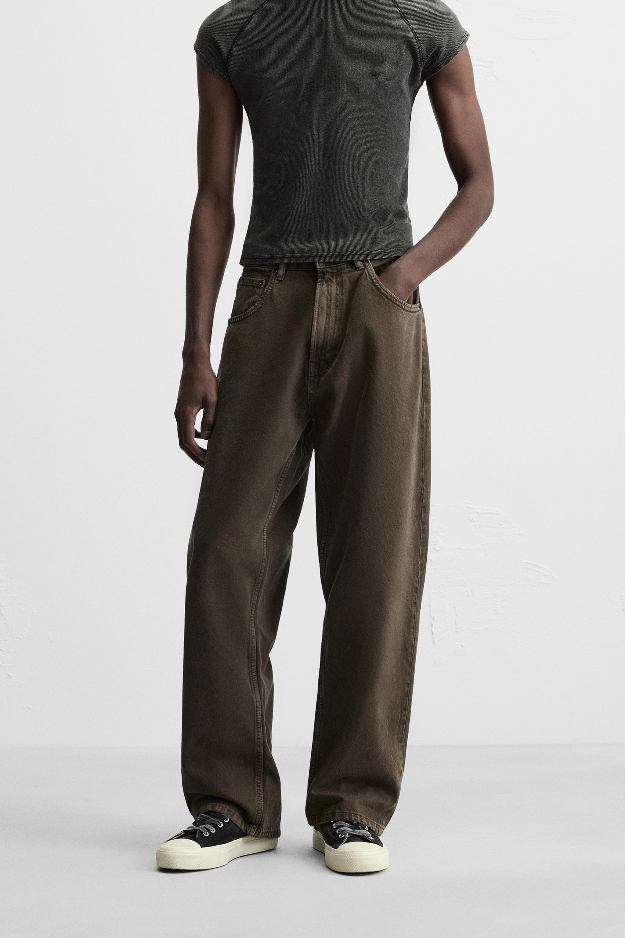 HOT Baggy Jeans Jeans Di Zara Baggy Jean Jean Marron Zara