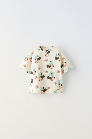 ФУТБОЛКА С ПРИНТОМ «МИННИ МАУС» ©DISNEY И НАШИВКОЙ — ЭКРЮ от Zara — изображение 0