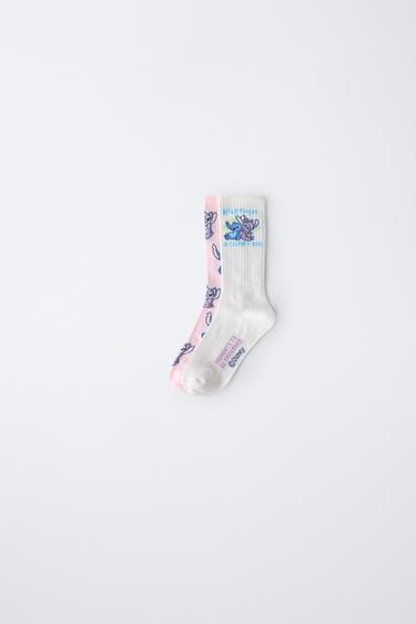 Zara TWO-PACK OF LILO & STITCH © DISNEY KNEE-HIGH SOCKS - Pink