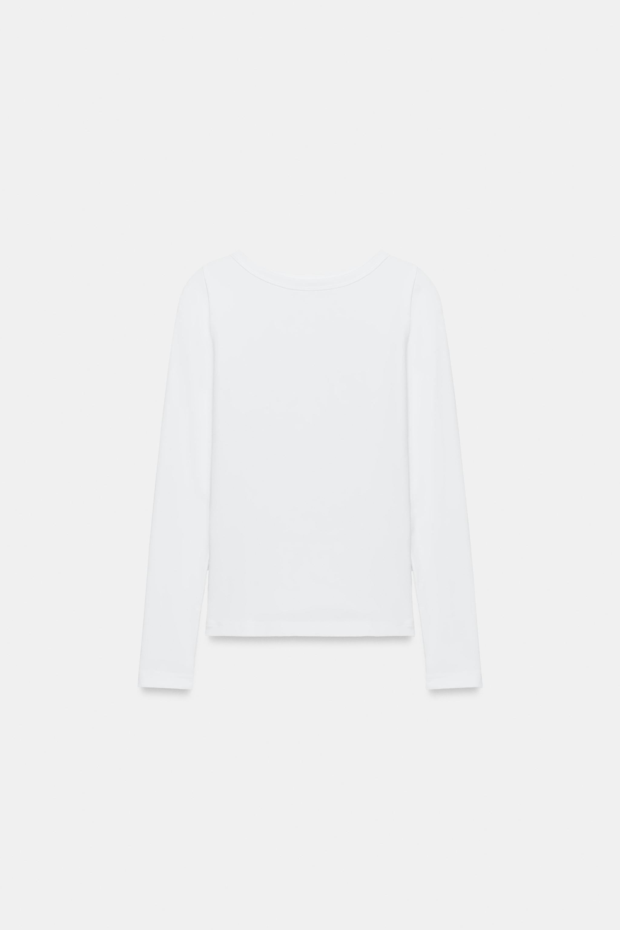 T-SHIRT À COL BATEAU