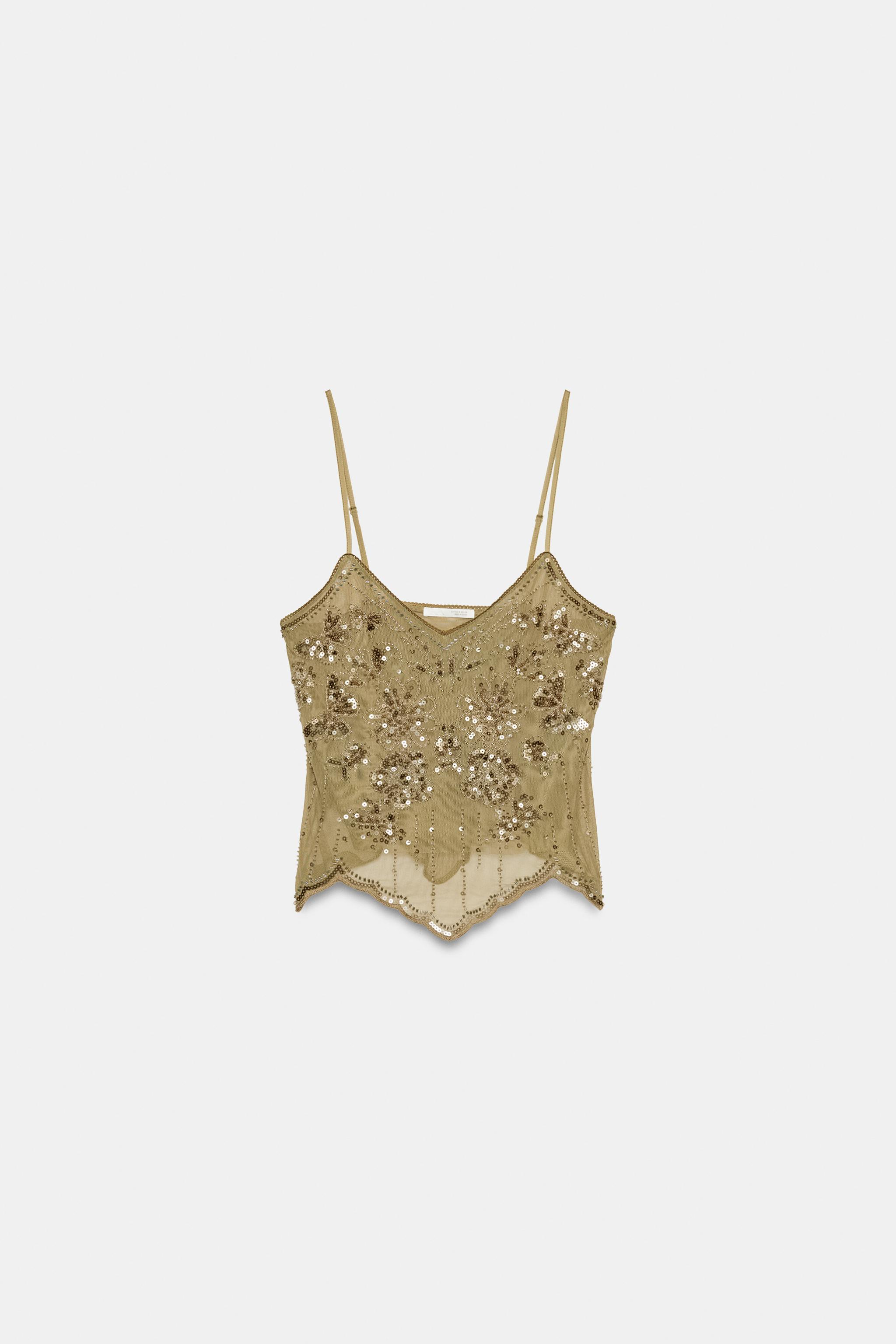 EMBROIDERED CAMISOLE