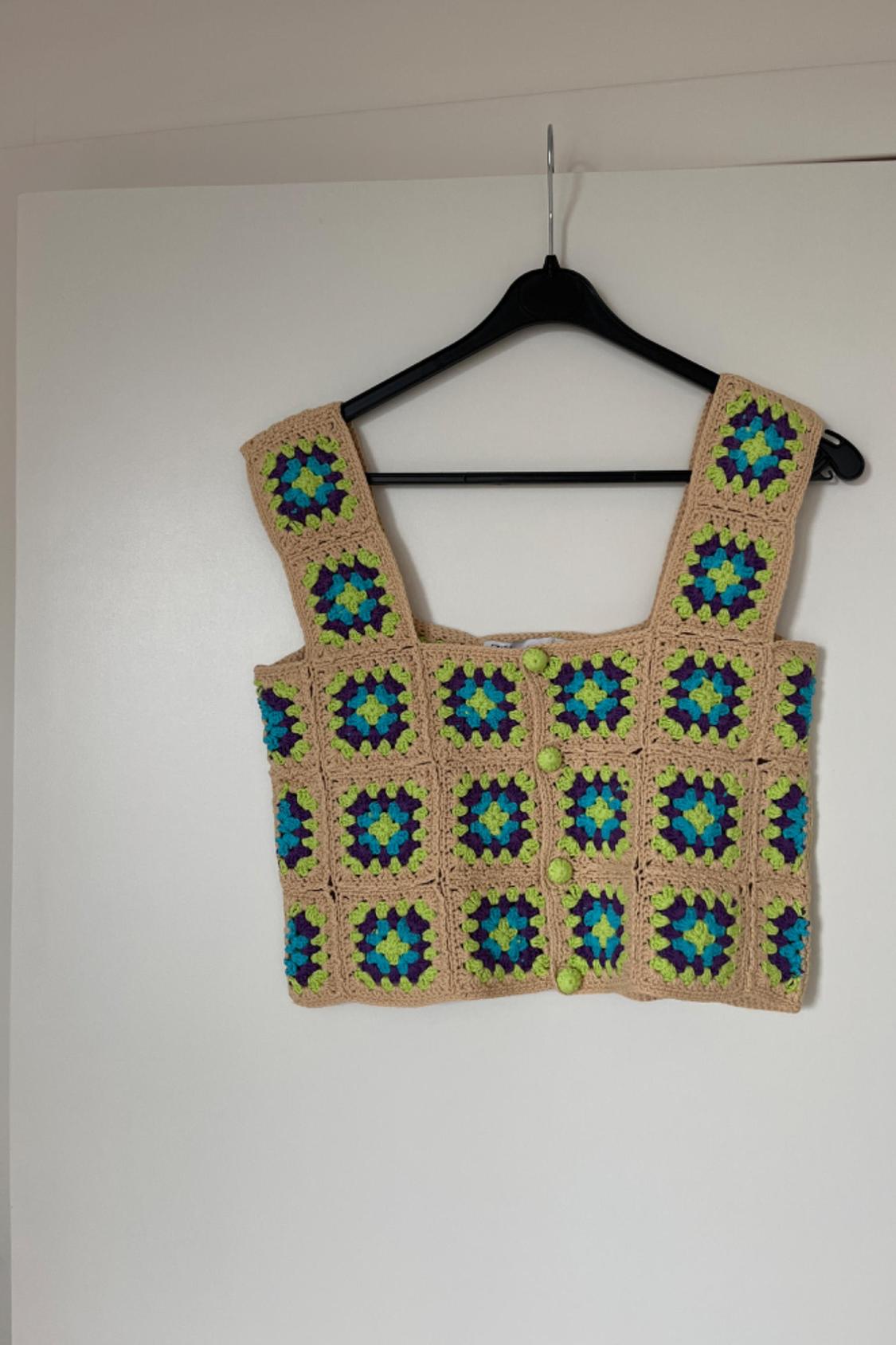 KNIT CROCHET TOP