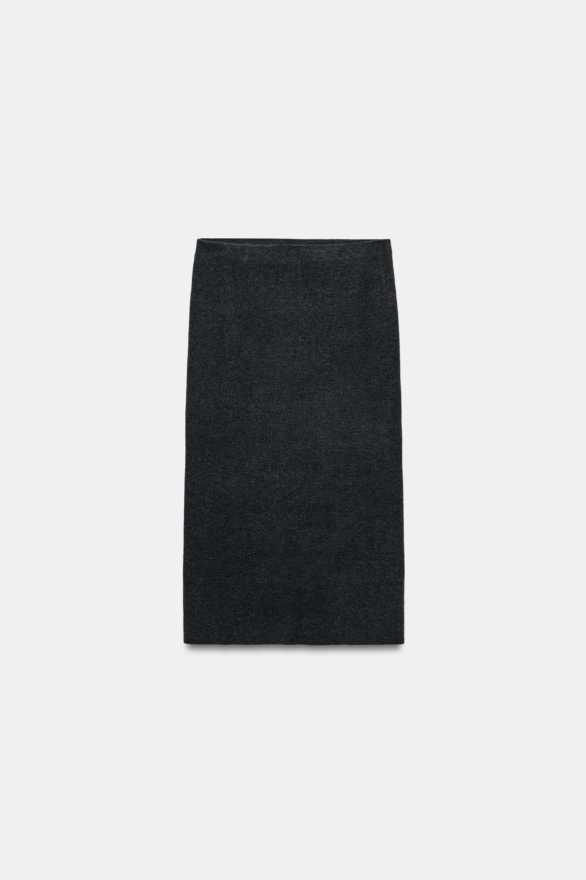 KNIT MIDI SKIRT