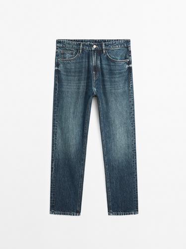 Jeans tapered fit - Azul de Zara
