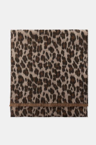 PAÑUELO JACQUARD ESTAMPADO ANIMAL - Leopardo de Zara