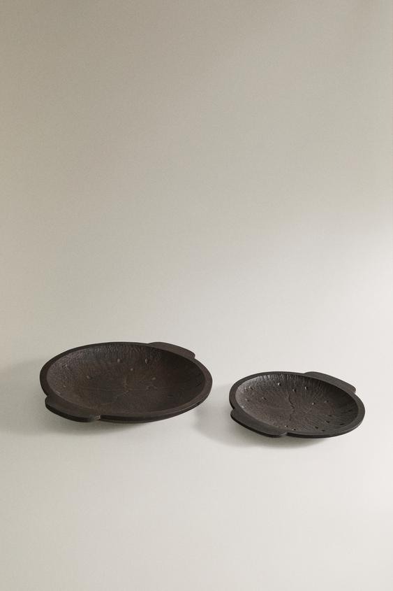 TEXTURED METAL TRAY - Brown | ZARA United States