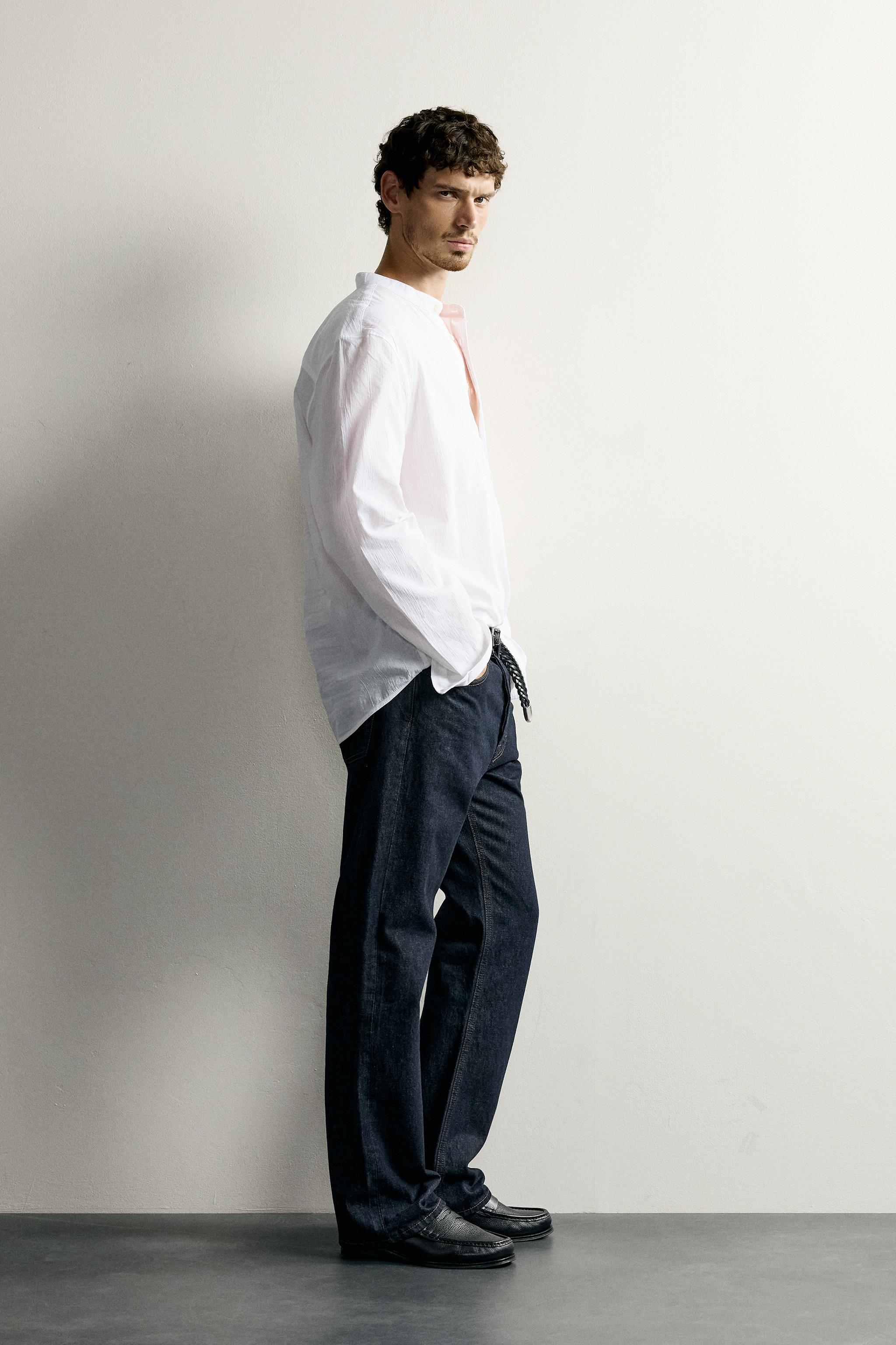 CHEMISE POLO EFFET FROISSÉ