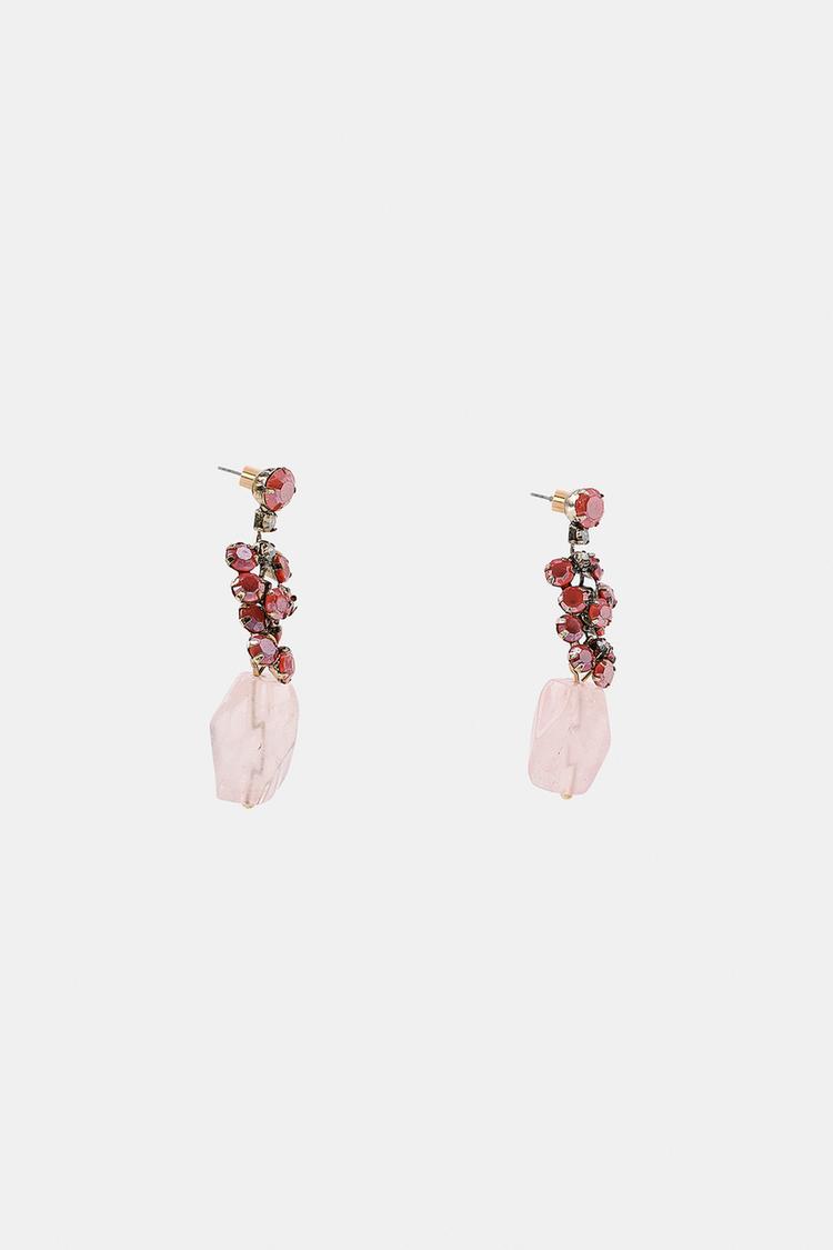 ARETES DE PIEDRA BRILLANTE 4