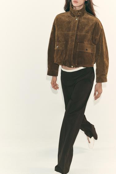 STRAIGHT-LEG TROUSERS WITH DOUBLE WAIST - 178 by Zara - Image 3