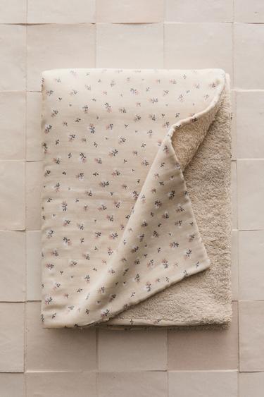 TOALLA BAÑO BEBÉ TULIPANES - Rosa claro de Zara