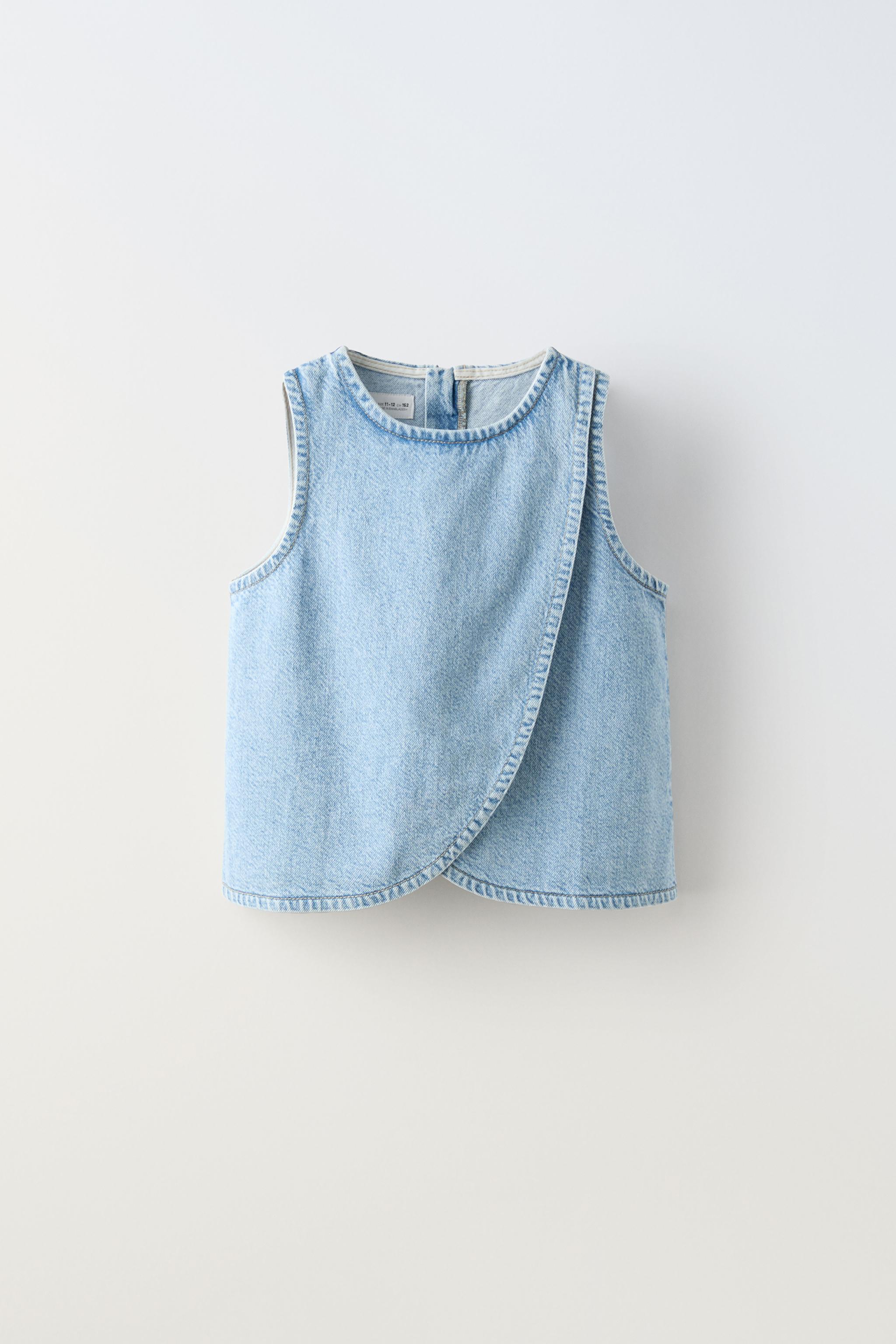 ZARA top denim top