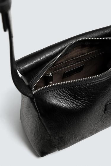 SAC BANDOULIÈRE EN CUIR M ÉDITION LIMITÉE - Noir de Zara - Image 6
