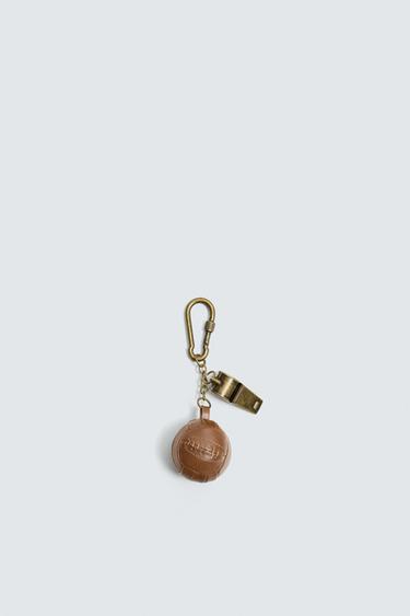 MULTI-CHARM KEYRING - Brown by Zara