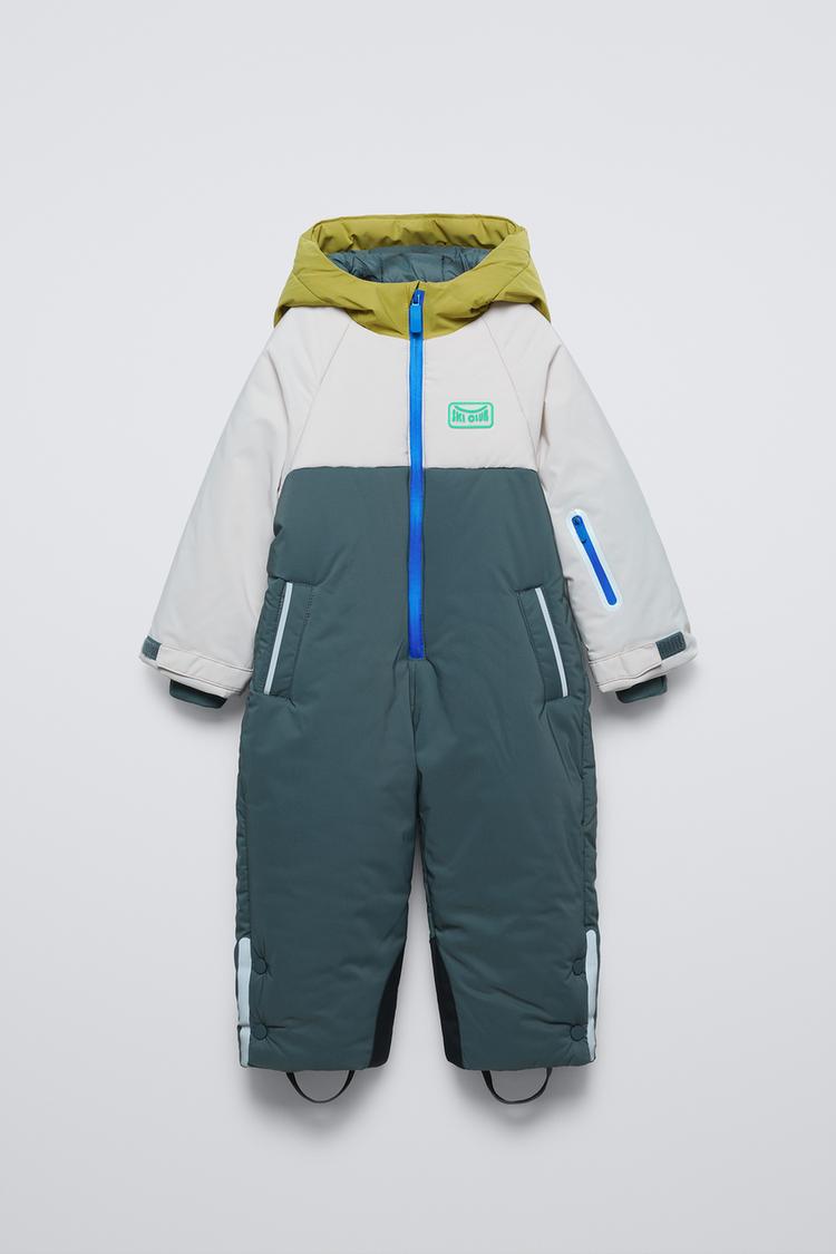 撥水・防風加工スキーコレクション フード付きジャンプスーツ 
