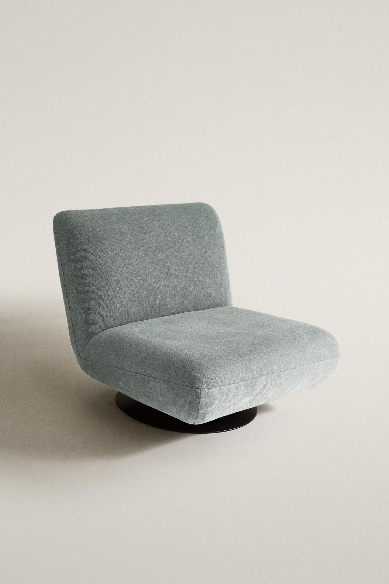 SWIVEL ACCENT CHAIR — Duck blue
