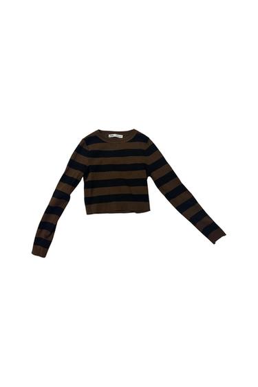 JERSEY A RAYAS MARRÓN Y NEGRO
