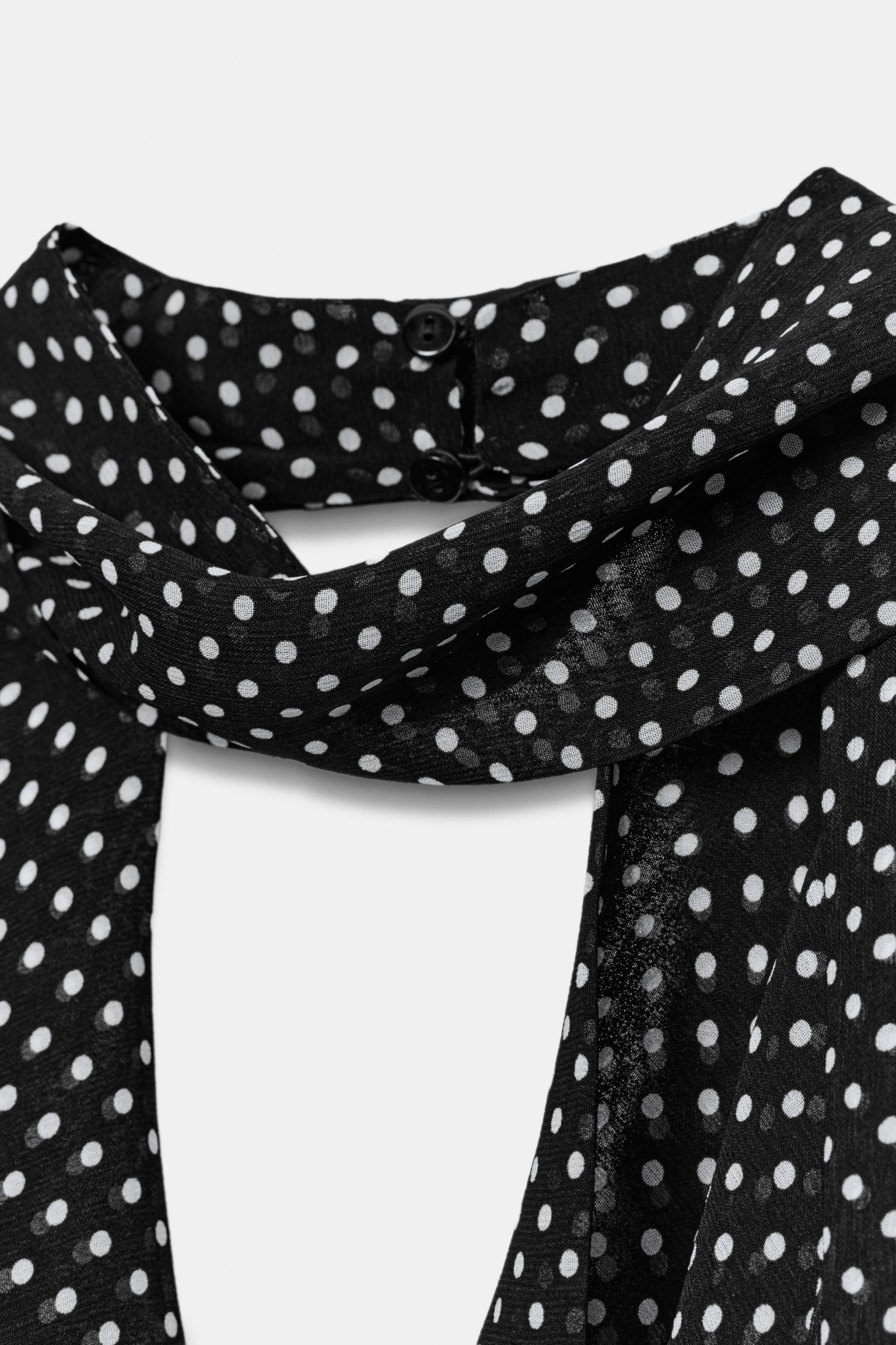 POLKA DOT HALTER TOP ZW COLLECTION