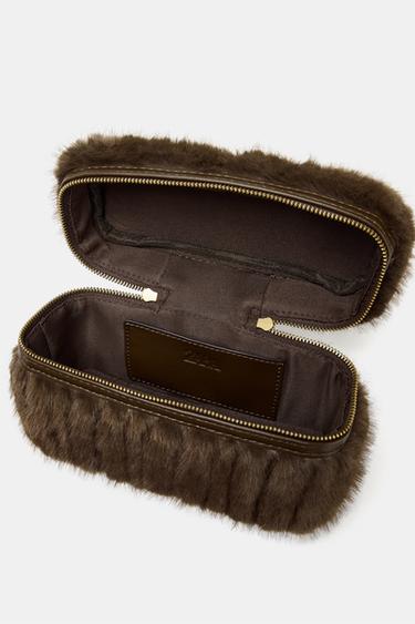 SAC RIGIDE EFFET FOURRURE - Marron de Zara - Image 5