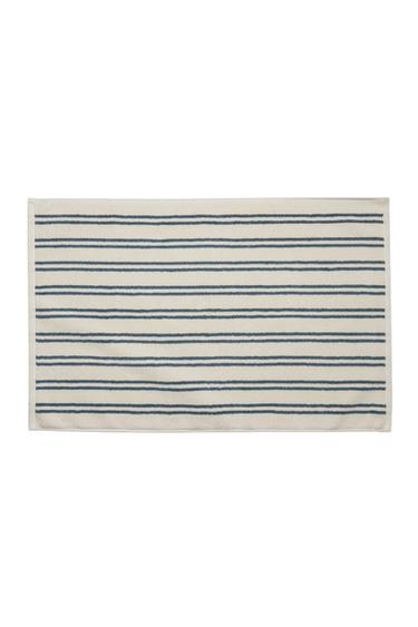 DOUBLE STRIPE BATH MAT - dusty blue by Zara