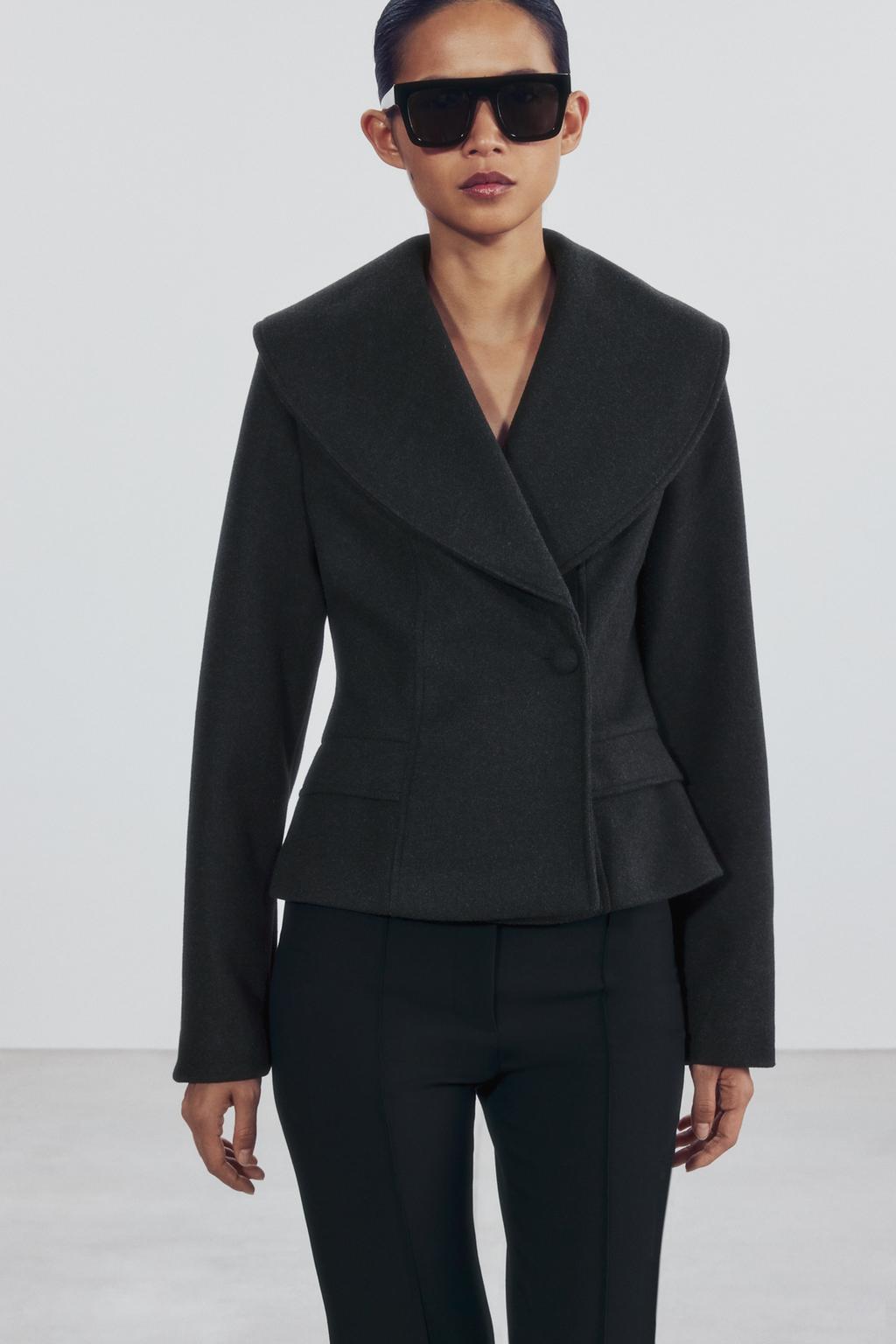 FITTED MAXI LAPEL JACKET