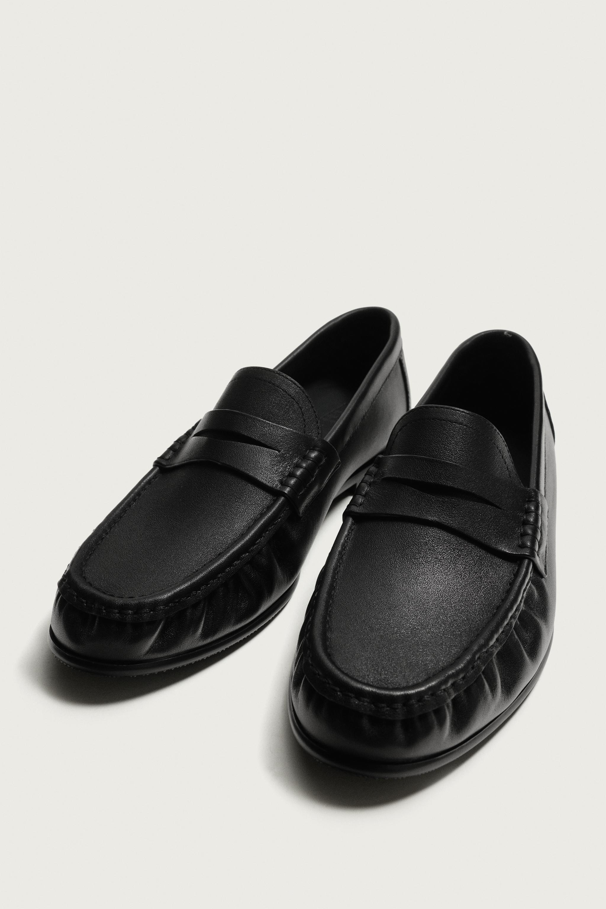 LEATHER PENNY LOAFERS