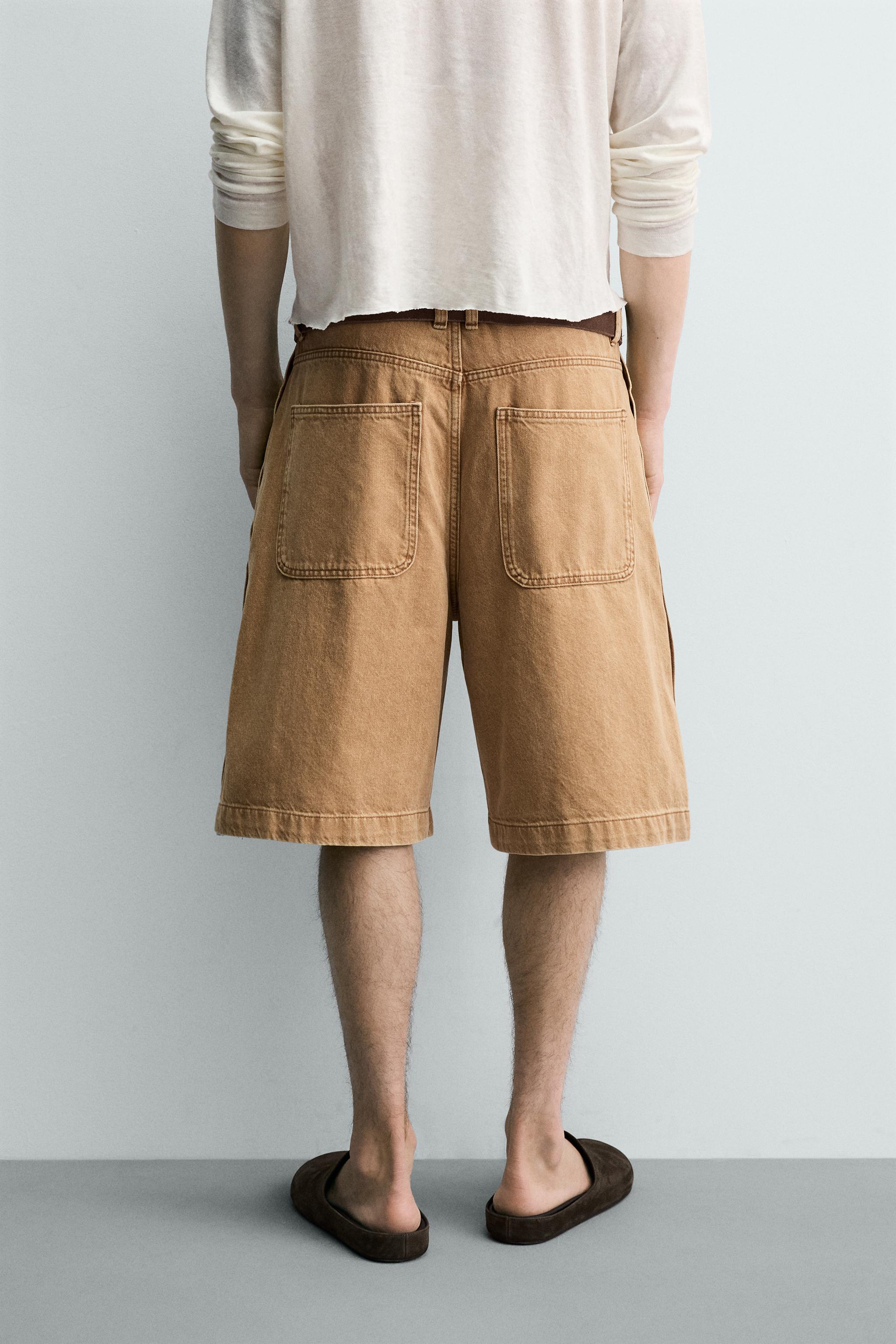 BUTTONED BAGGY FIT SHORTS