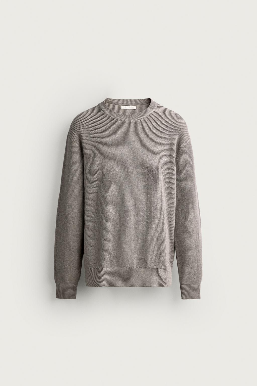 REGULAR FIT PURL KNIT JUMPER