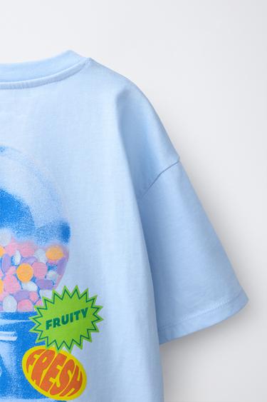 T-SHIRT IMPRIMÉ MENTOS ® - Bleu ciel de Zara - Image 3