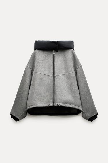 BUNDA BOMBER S ODNMATELNM DETAILEM ZW COLLECTION - ed od Zara