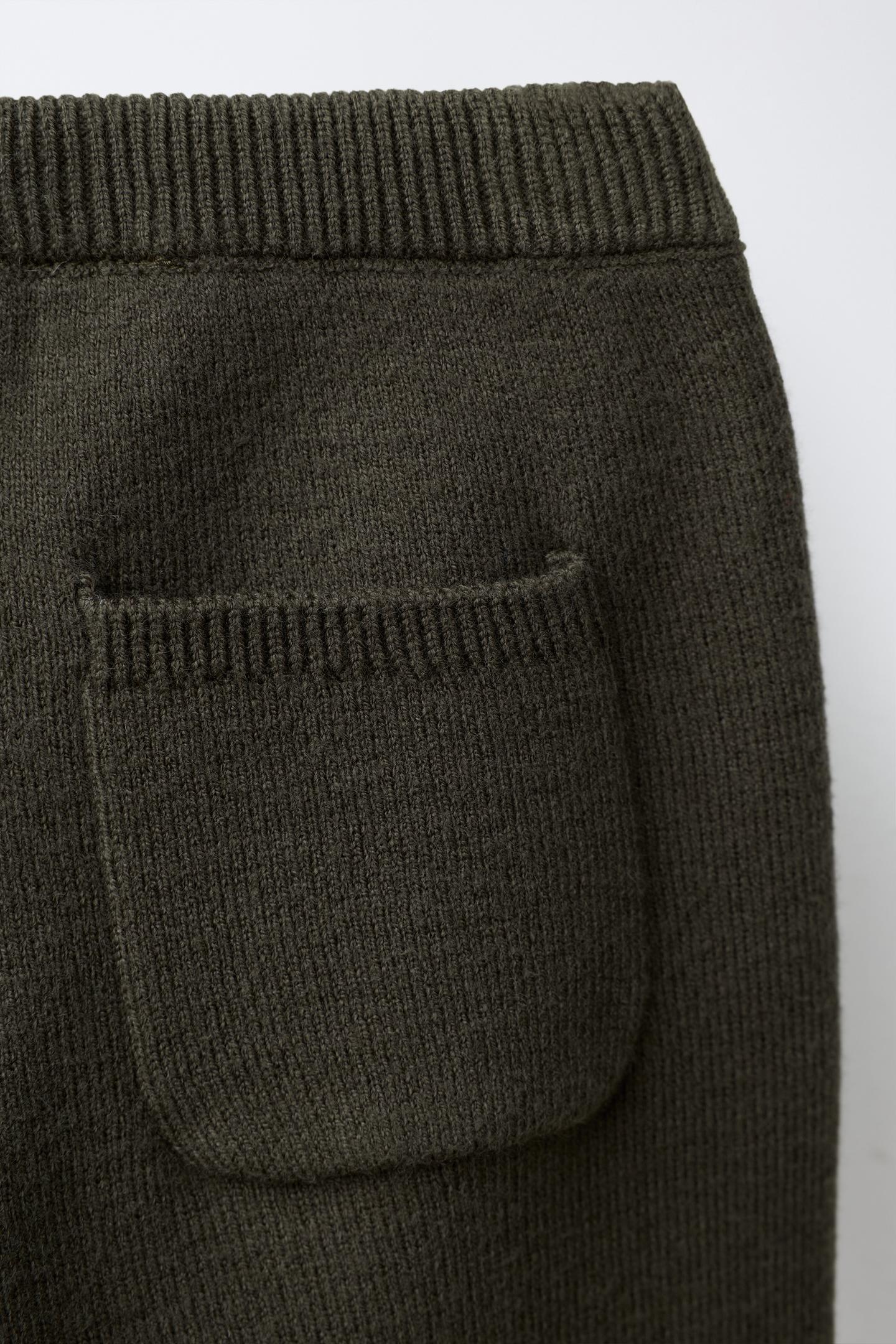 Детские брюки Zara Knit Jogger, цвет: Хаки — фото 4