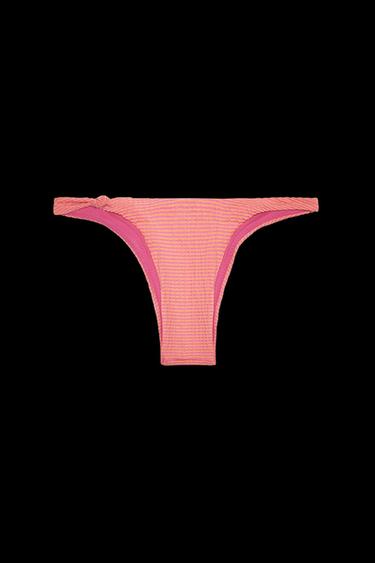 GESTREIFTE BIKINIHOSE - Rosa von Zara - Bild 0