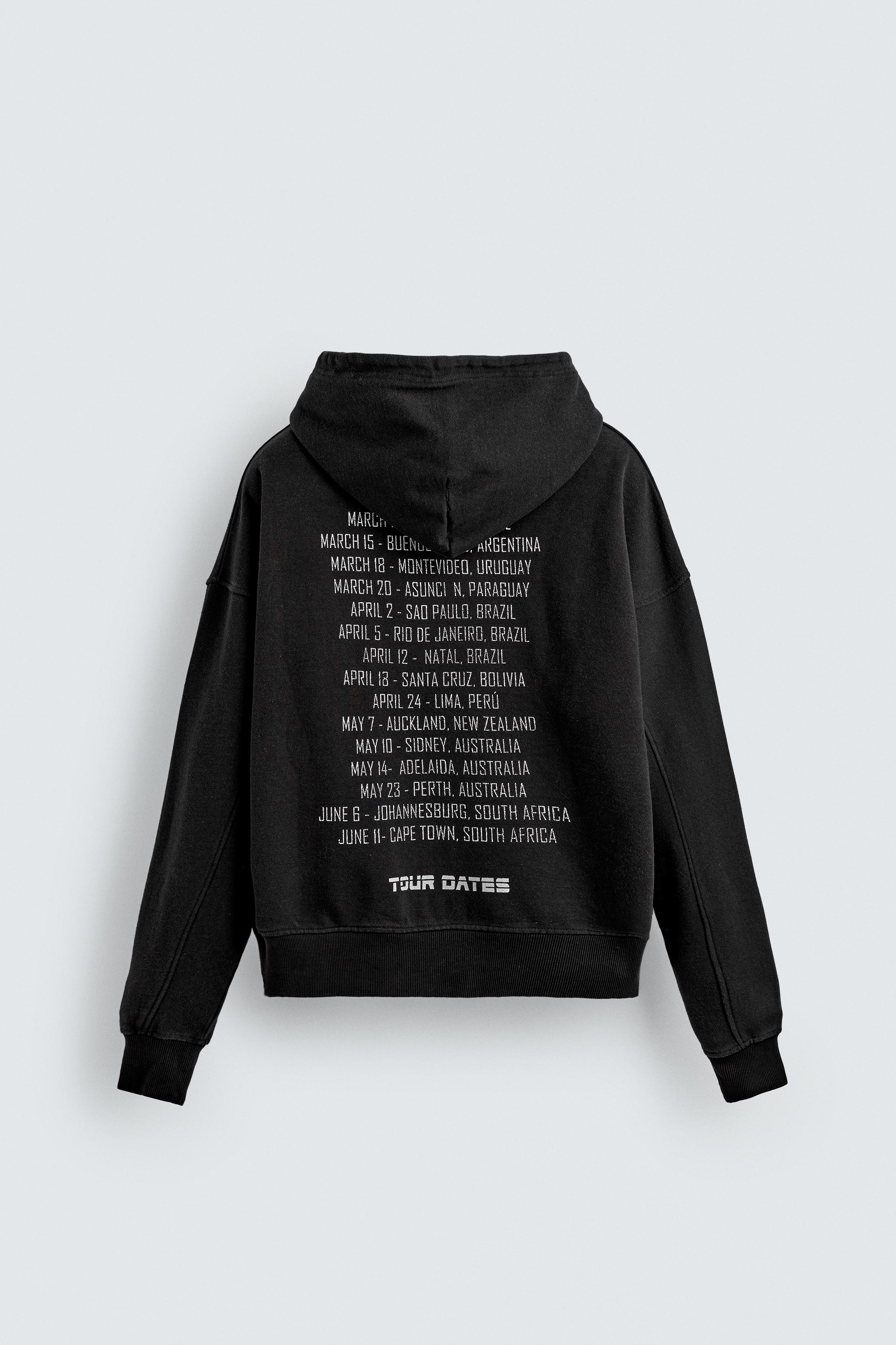 【未開封】 World is Over PULLOVER HOODIE COMBINED PRINT SWEATSHIRT - Black | ZARA South Africa