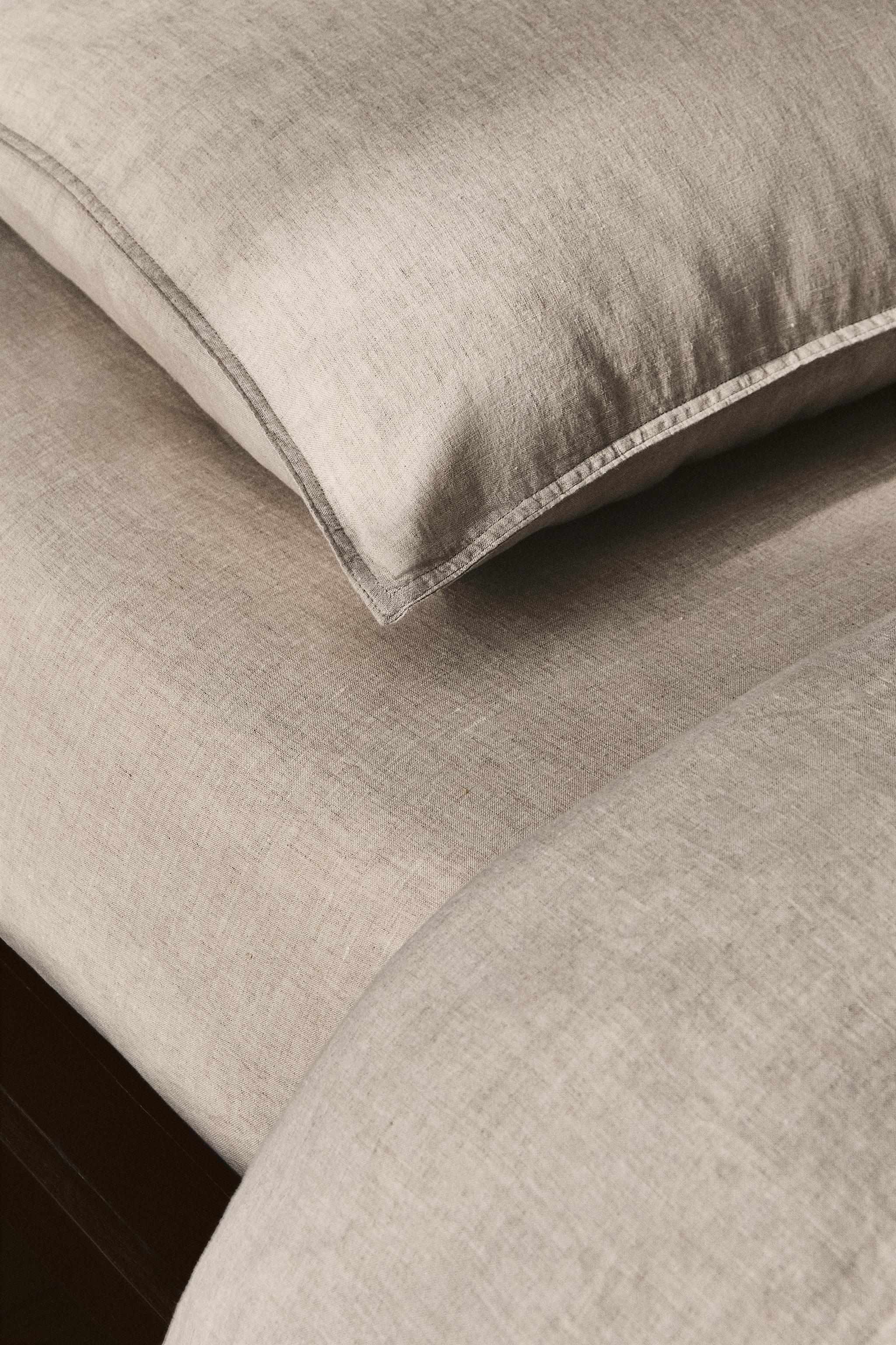 DRAP-HOUSSE LIN DÉLAVÉ | 30 CM DE HAUT (160 G/M²)