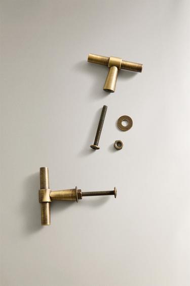 PACK OF GOLDEN METAL HANDLES (PACK OF 2) - Golden by Zara - Image 3